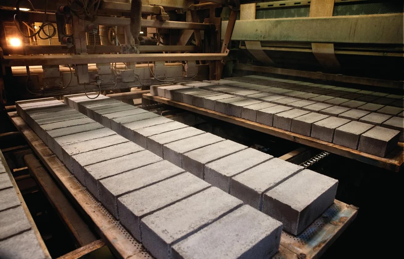 Формовочный пресс для производства фасадной плитки